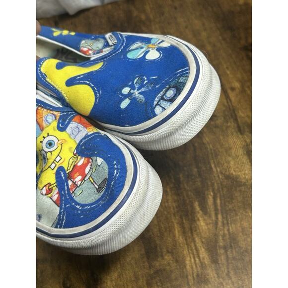 Vans Spongebob SquarePants x Classic Slip-On Shoes 'Alohabob' Size M 3.5 W 5 - Picture 5 of 13